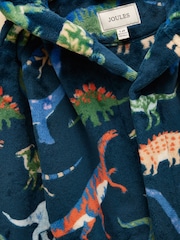 Joules Boys' Snug Navy Dino Dressing Gown - Image 5 of 5