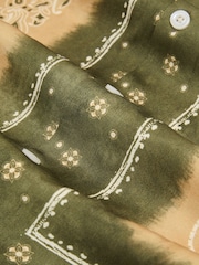 Reiss Vicente skjorte med Paisley-Print og kubansk krage - Bilde 7 av 7