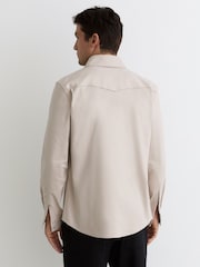 Reiss Stone Mcrae Twin-Pocket Overshirt with Stretch - Image 5 of 7