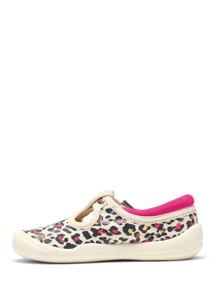 Clarks Natural Briley Way Toddler Canvas Shoes - Image 2 of 6