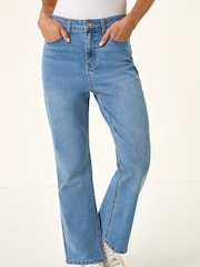 Roman Blue Petite Petite Bootcut Stretch Denim Trousers - Image 1 of 5