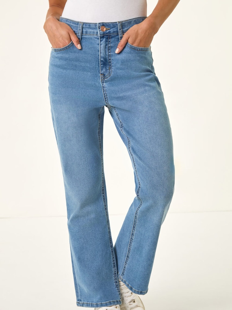 Roman Blue Petite Petite Bootcut Stretch Denim Trousers - Image 1 of 5