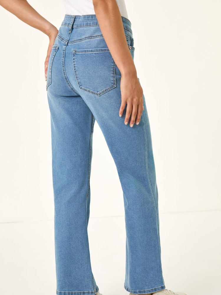 Roman Blue Petite Petite Bootcut Stretch Denim Trousers - Image 2 of 5