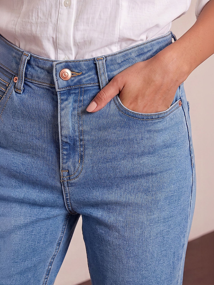 Roman Blue Petite Bootcut Stretch Denim Jeans - Image 5 of 5