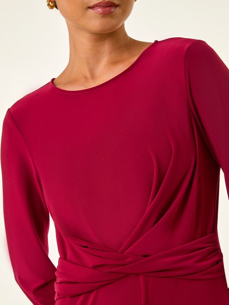 Roman Petite Twist Front Stretch Dress - Imagem 5 de 5