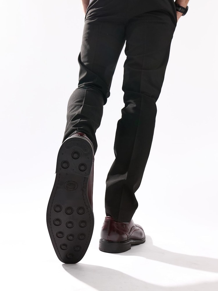 Base London Red Ascot Toe Cap Oxford Shoe - Image 2 of 7