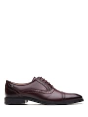Base London Red Ascot Toe Cap Oxford Shoe - Image 4 of 7