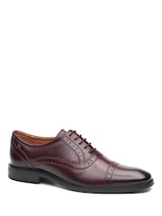 Base London Red Ascot Toe Cap Oxford Shoe - Image 6 of 7