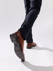 Base London Brown Ascot Toe Cap Oxford Shoe - Image 3 of 7