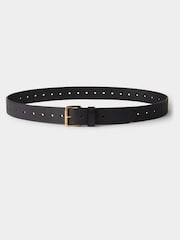 Osprey London The Neverending Single Leather Black Belt - Image 1 of 2