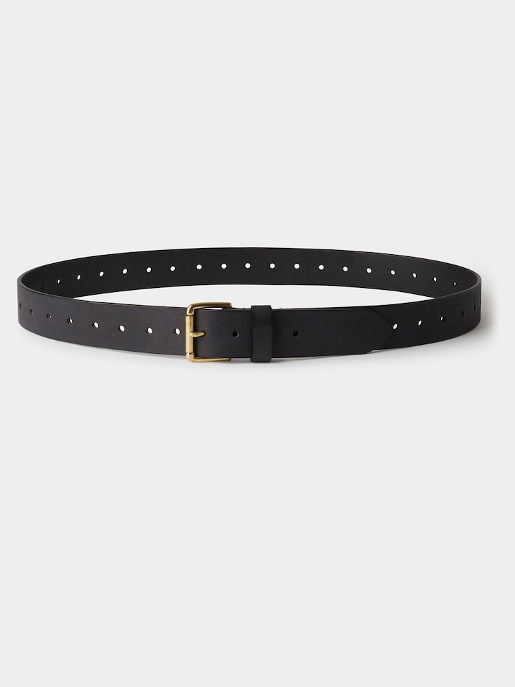 Osprey London The Neverending Single Leather Black Belt - Image 1 of 2 Osprey London The Neverending Single Leather Black Belt - Image 1 of 2