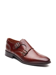 Base London Brown Cleric Double Monk Shoe - Image 6 of 7