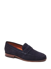Base London Blue Slate Penny Loafer - Image 3 of 4