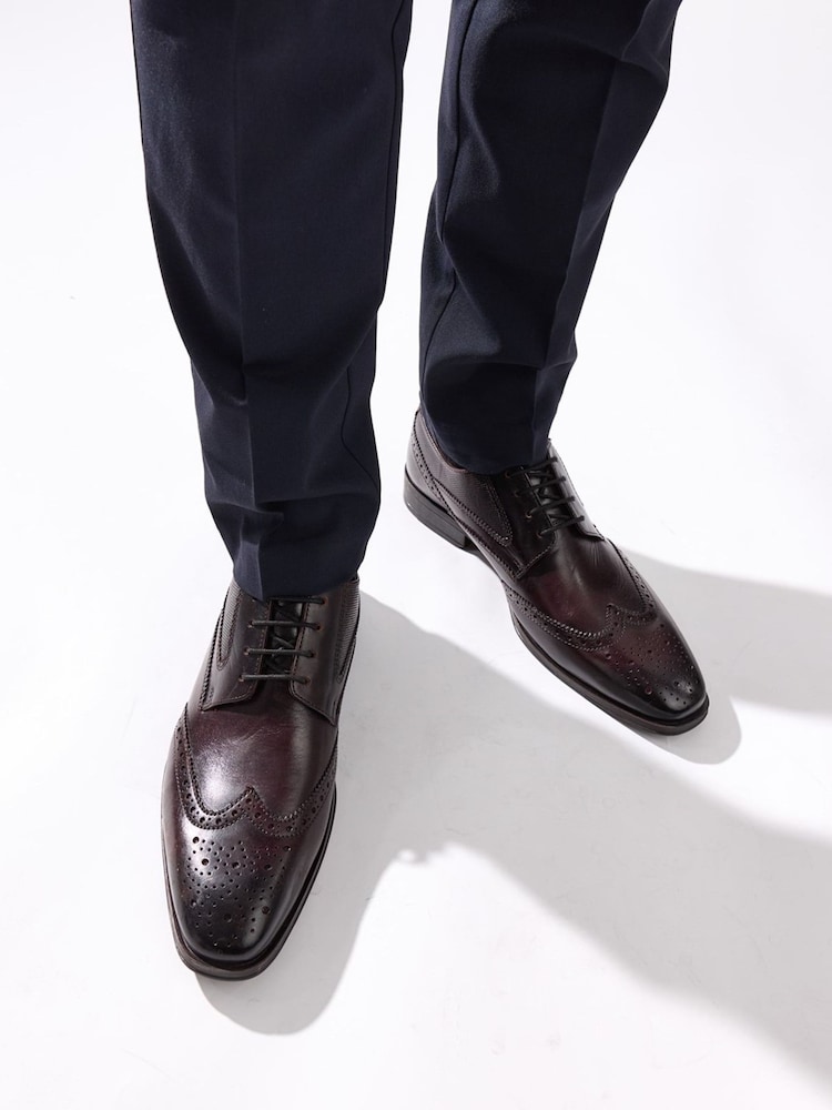 Base London Brown Steeple Brogue Shoe - Image 1 of 7