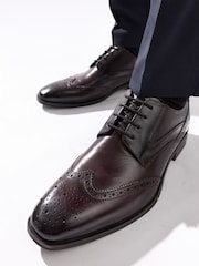 Base London Brown Steeple Brogue Shoe - Image 3 of 7