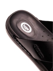 Base London Black Drift Cross Strap Sandal - Image 5 of 5