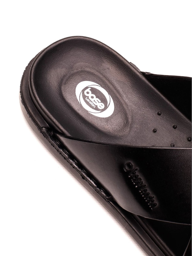 Base London Black Drift Cross Strap Sandal - Image 5 of 5 Base London Black Drift Cross Strap Sandal - Image 5 of 5