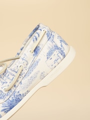 Joules X Chatham Toile De Jouy Jetty Deck Shoes - Image 6 of 6