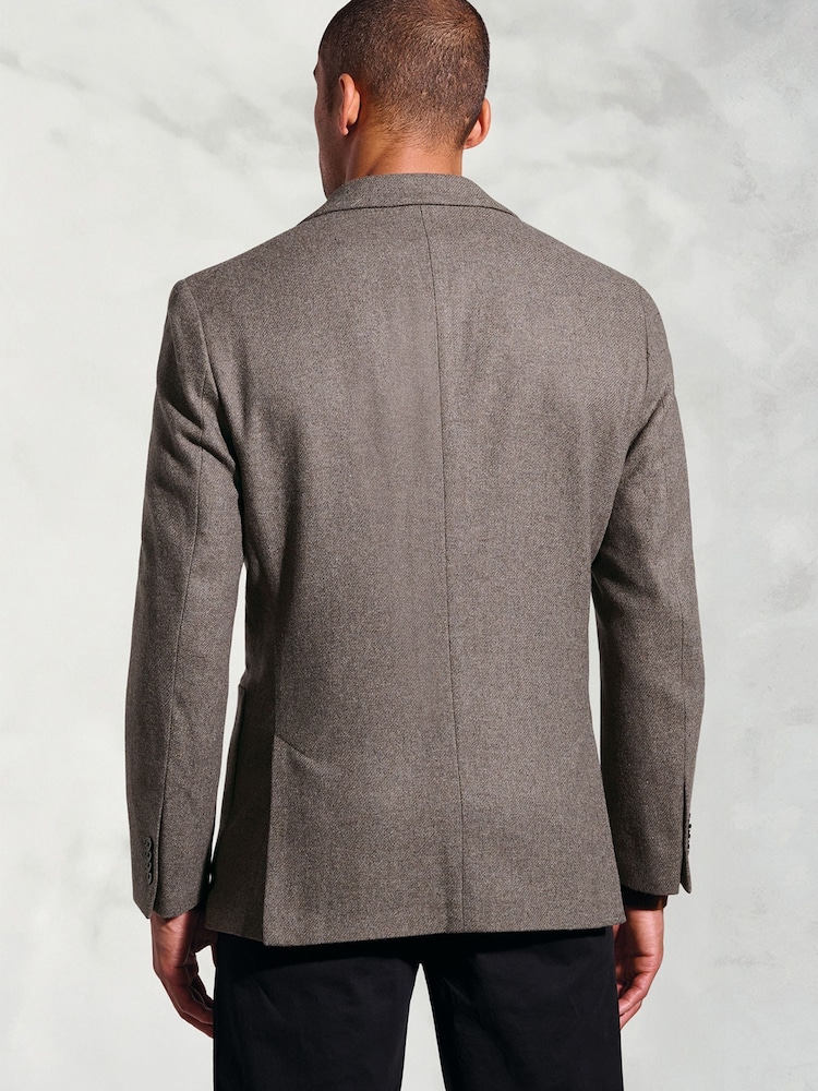 Brook Taverner Brown Italian Wool Blend Jacket - Image 2 of 5 Brook Taverner Brown Italian Wool Blend Jacket - Image 2 of 5
