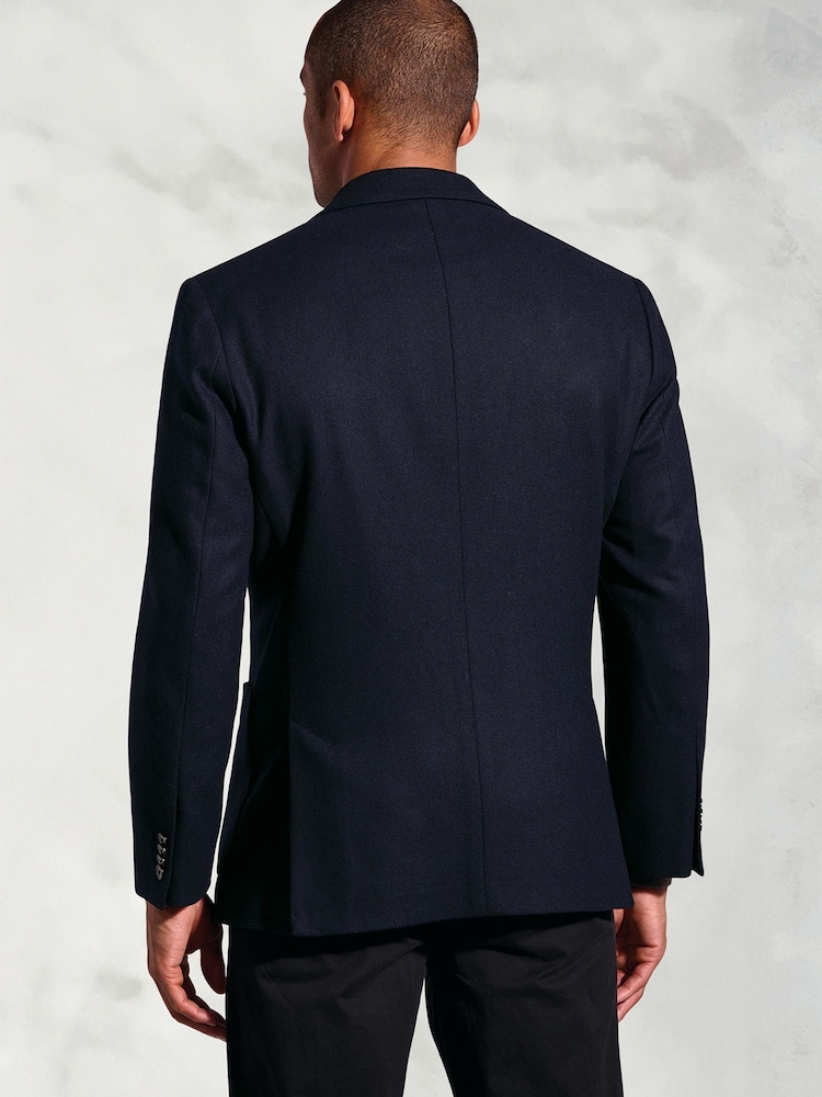 Brook Taverner Blue Italian Wool Jacket - Image 2 of 5 Brook Taverner Blue Italian Wool Jacket - Image 2 of 5