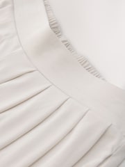 Neutral Slinky Pleated Balloon Trousers - Image 7 of 7