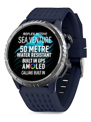 Reflex Active Blue Sea Venture 50m Swim-Safe AMOLED GPS Strap Smart Watch - Image 1 of 5