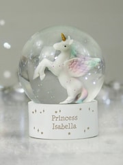 Personalised Message Unicorn Snow Globe by PMC - Image 1 of 3