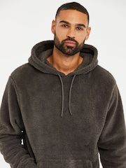 Threadbare Grey Borg Lounge Hoodie - Image 4 of 4