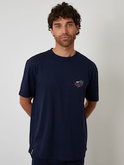 Threadbare Blue Christmas Graphic Lounge Set - Image 3 of 4