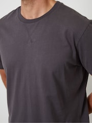 Threadbare Grey Peached Cotton Pyjamas Set - Image 3 of 4