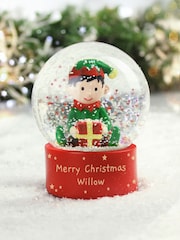 Personalised Message Elf Snow Globe by PMC - Image 3 of 3