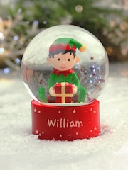 Personalised Name Elf Snow Globe by PMC - Image 3 of 3