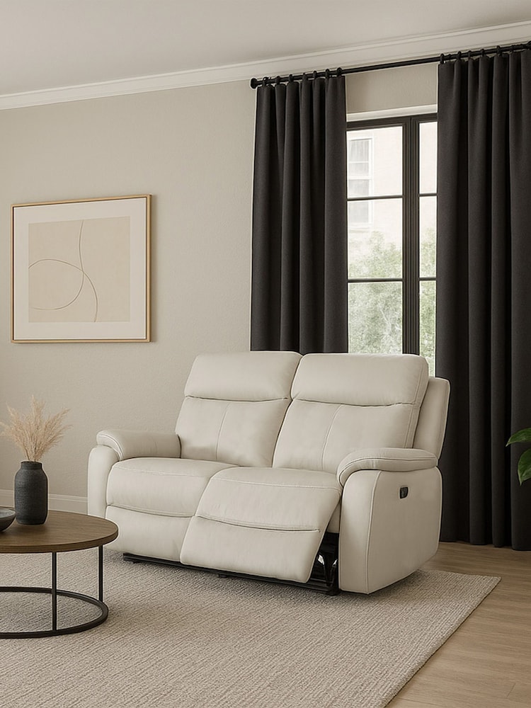 Aspire Furniture Light Grey Kingsmere 2 Seater Power Recliner Sofa - Image 1 of 4