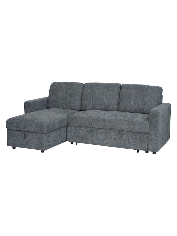 Aspire Furniture Charcoal Nexis Corner Storage Sofa Bed with Left Hand Chais Left - Image 2 of 5