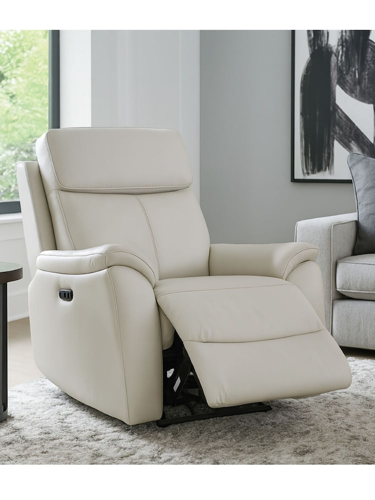 Aspire Furniture Light Grey Kingsmere Power Recliner Armchair - Image 1 of 4