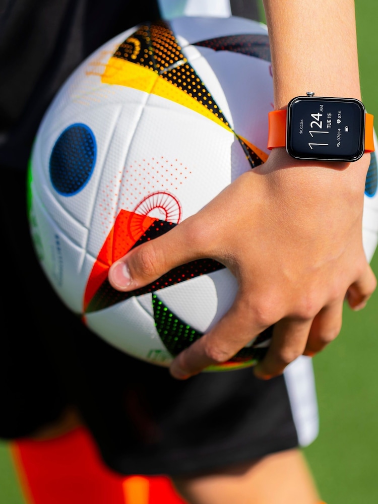 Tikkers Smart Series 13 Orange Silicone Strap Smart Watch - Image 2 of 5 Tikkers Smart Series 13 Orange Silicone Strap Smart Watch - Image 2 of 5