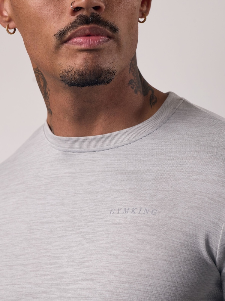 Gym King Black Relentless Ombre Seamless T-Shirt - Image 4 of 4 Gym King Black Relentless Ombre Seamless T-Shirt - Image 4 of 4