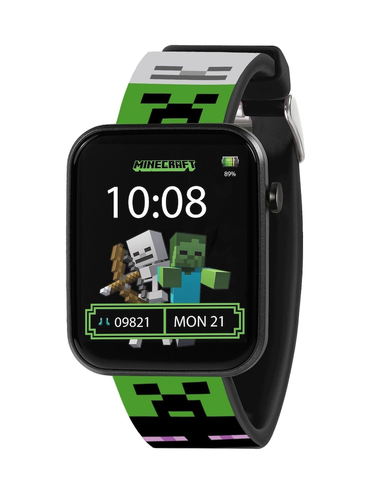 Peers Hardy Minecraft Green Printed Strap Smart Watch - Image 1 of 5