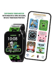 Peers Hardy Minecraft Green Printed Strap Smart Watch - Image 3 of 5
