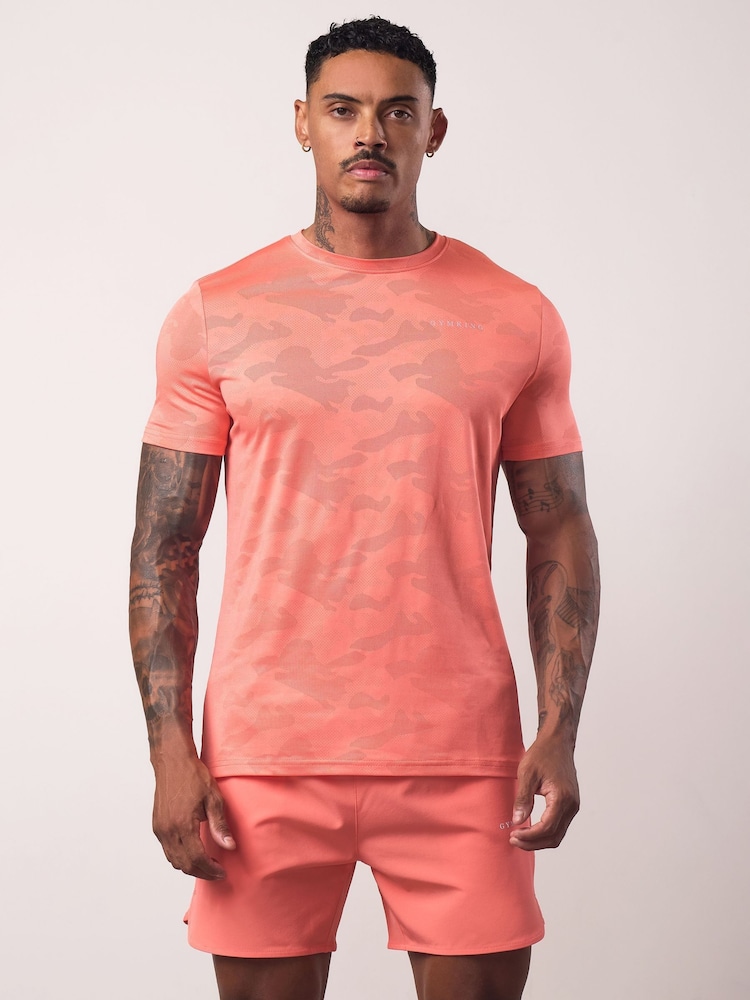 Gym King Pink Relentless Camo T-Shirt - Image 2 of 4