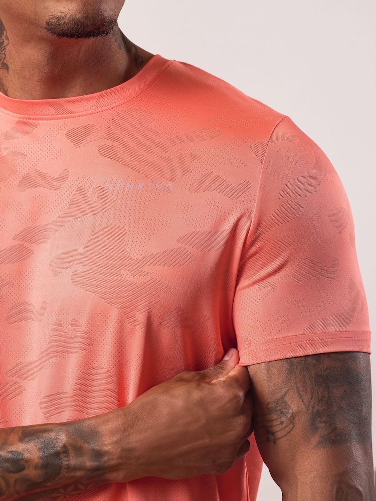Gym King Pink Relentless Camo T-Shirt - Image 4 of 4