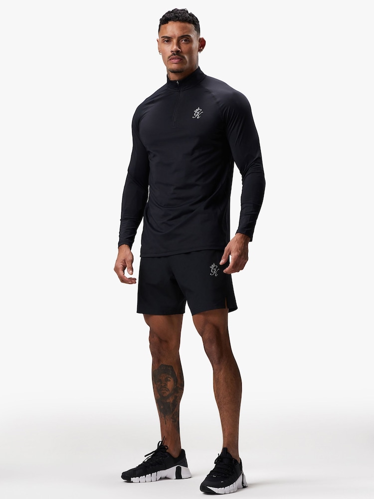 Gym King Black Energy 1/4 Zip Funnel Jumper - Image 1 of 4