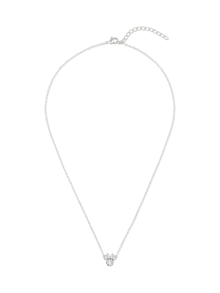 Peers Hardy Disney Minnie Mouse Silver Plated Brass And Clear Crystal Necklace And Stud Earrings Set - Image 2 of 4 Peers Hardy Disney Minnie Mouse Silver Plated Brass And Clear Crystal Necklace And Stud Earrings Set - Image 2 of 4