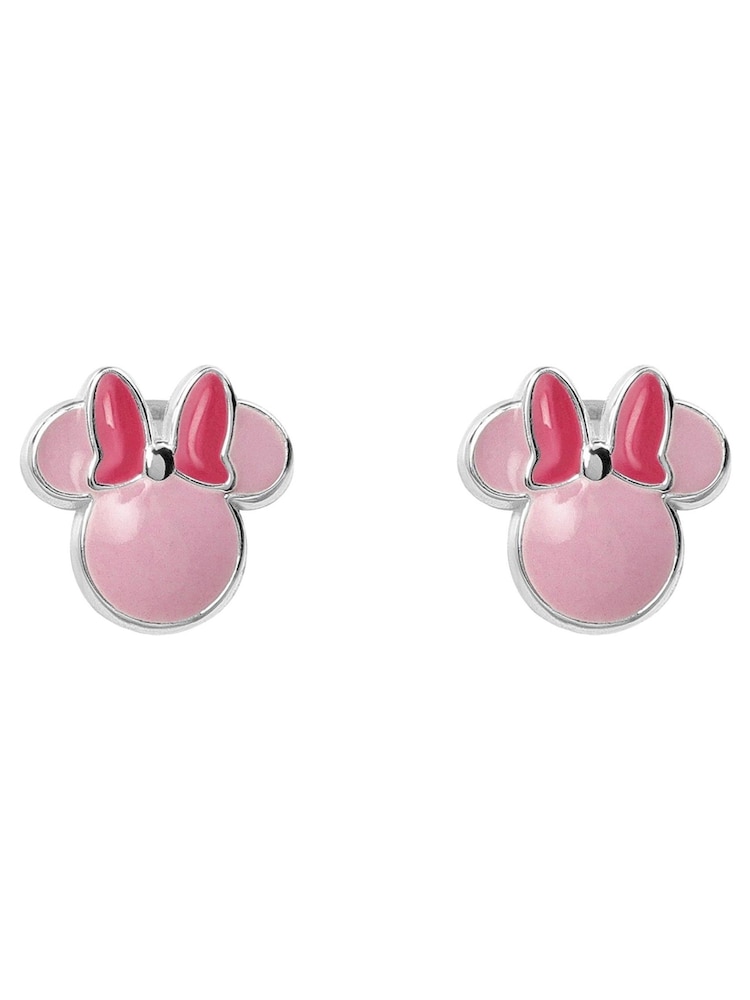 Peers Hardy Sterling Silver 925 Minnie Mouse Pink Enamel Stud Earrings - Image 1 of 4 Peers Hardy Sterling Silver 925 Minnie Mouse Pink Enamel Stud Earrings - Image 1 of 4