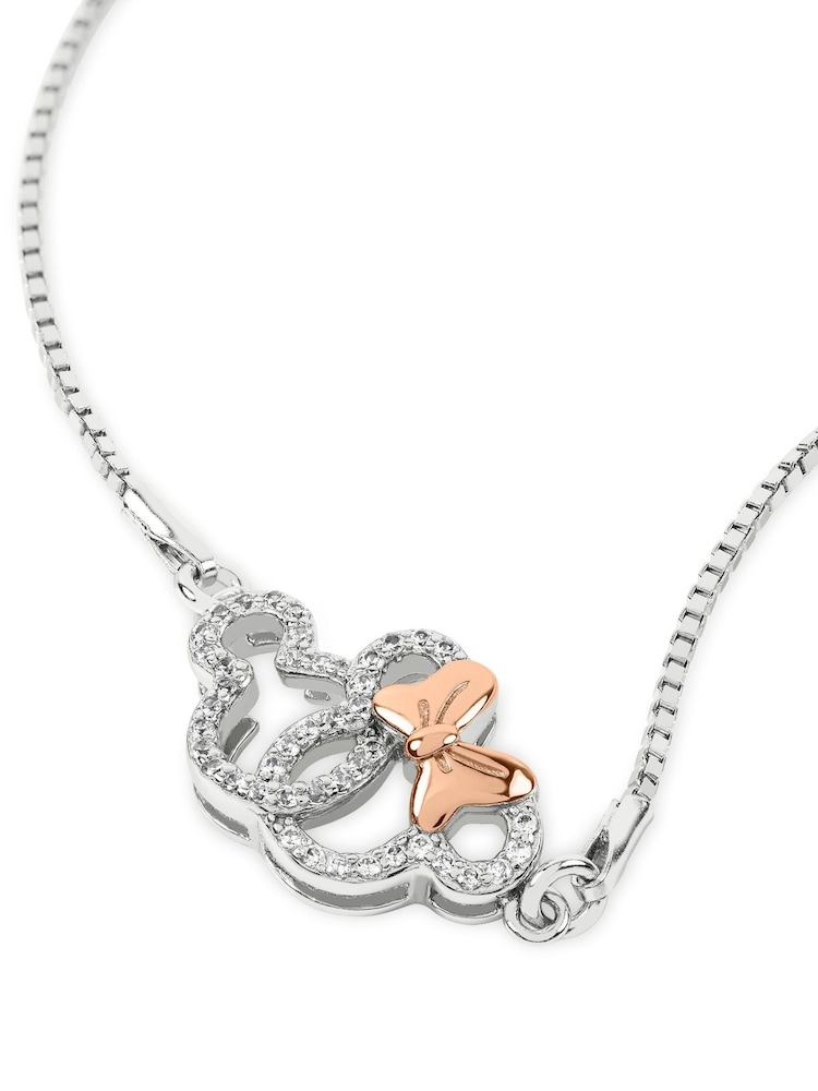 Peers Hardy Disney Mickey & Minnie Mouse Two Tone Plated Sterling Silver Stone Set Bracelet - Image 2 of 4 Peers Hardy Disney Mickey & Minnie Mouse Two Tone Plated Sterling Silver Stone Set Bracelet - Image 2 of 4