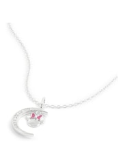 Peers Hardy Sterling Silver 925 Moon & Minnie Mouse Stone Set Necklace - Image 2 of 4