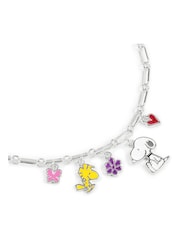 Peers Hardy Silver Plated Peanuts Snoopy Friendship Charm Bracelet - Image 2 of 4