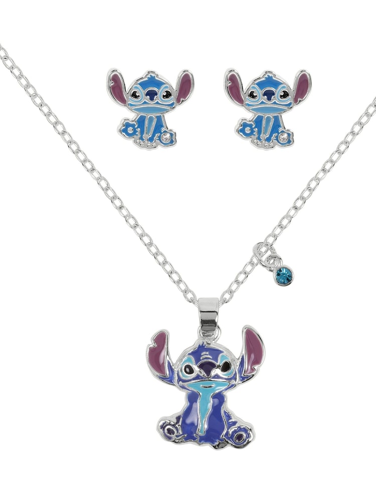 Peers Hardy Silver Plated Stitch Earrings And Necklace Set - Image 1 of 4 Peers Hardy Silver Plated Stitch Earrings And Necklace Set - Image 1 of 4