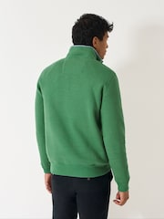Crew Clothing Green Classic Half Zip Sweatshirt - Image 2 of 5