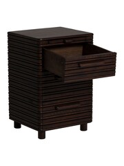 Barker and Stonehouse Brown Tova Rustic 3 Drawer Chest - Image 3 of 6